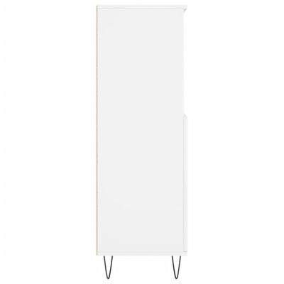 Kaappi valkoinen 60x36x110 cm tekninen puu