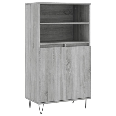 Kaappi harmaa Sonoma 60x36x110 cm tekninen puu
