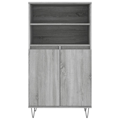 Kaappi harmaa Sonoma 60x36x110 cm tekninen puu