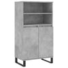 Kaappi betoninharmaa 60x36x110 cm tekninen puu