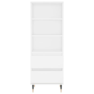 Kaappi valkoinen 40x36x110 cm tekninen puu