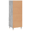 Kaappi betoninharmaa 40x36x110 cm tekninen puu