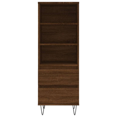 Kaappi ruskea tammi 40x36x110 cm tekninen puu