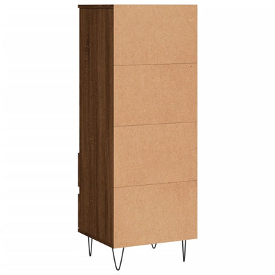 Kaappi ruskea tammi 40x36x110 cm tekninen puu
