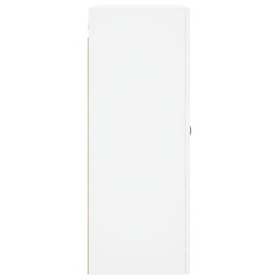 Seinäkiinnitettävä kaappi valkoinen 69,5x34x90 cm tekninen puu