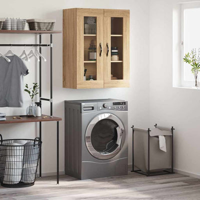 Seinäkiinnitettävä kaappi Sonoma 69,5x34x90 cm tekninen puu