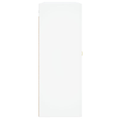 Seinäkiinnitettävä kaappi valkoinen 69,5x34x90 cm tekninen puu