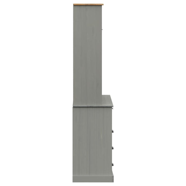 Kaappi VIGO harmaa 80x40x176 cm täysi mänty