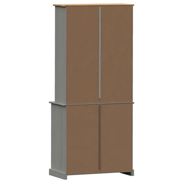 Kaappi VIGO harmaa 80x40x176 cm täysi mänty