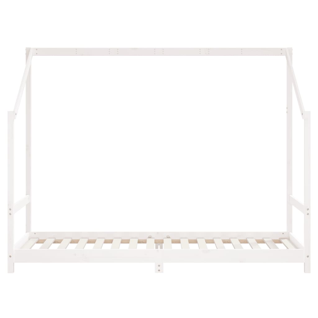 Valkoinen lasten sängynrunko Fadei 90x200cm (mänty)