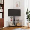 TV-taso kulmaan 2 tasoa 32-70" tv:lle musta ja hopea