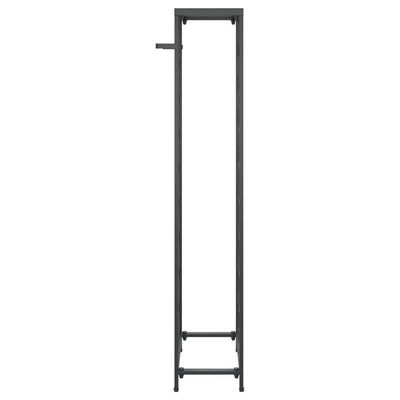 Viinipulloteline 27 pullolle musta 34x18x100 cm takorauta