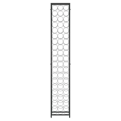 Viinipulloteline 57 pullolle musta 34x18x200 cm takorauta