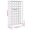 Viinipulloteline 45 pullolle musta 54x18x100 cm takorauta