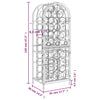 Viinipulloteline 41 pullolle musta 45x36x120 cm takorauta