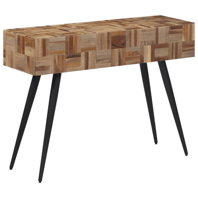 Konsolipöytä 110x34x80 cm kierrätetty täystiikki