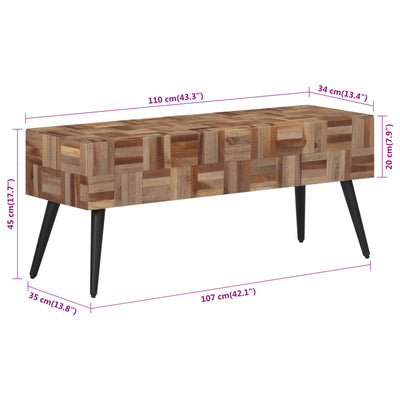 Penkki 110x35x45 cm kierrätetty täystiikki