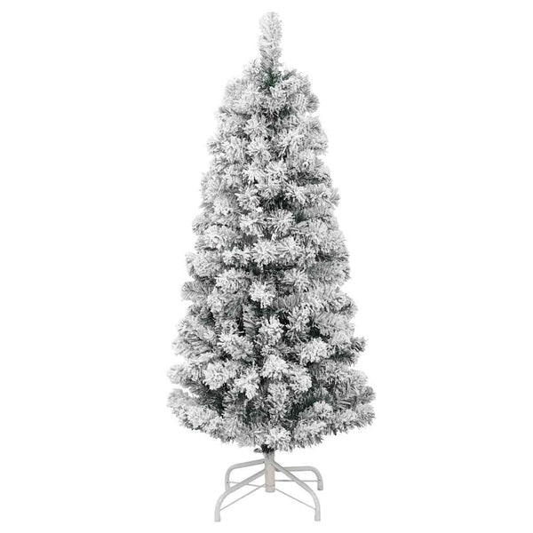 Tekojoulukuusi saranoilla ja lumihuurteella Nasiha 150cm