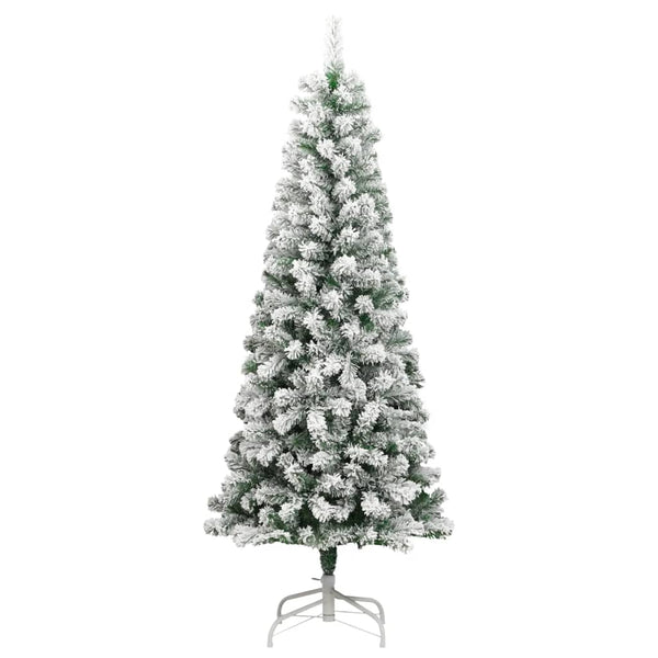 Tekojoulukuusi saranoilla ja lumihuurteella Nasiha 210cm