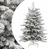 Tekojoulukuusi saranoilla ja lumihuurteella Gestina 150cm