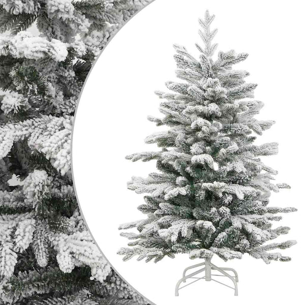 Tekojoulukuusi saranoilla ja lumihuurteella Gestina 180cm