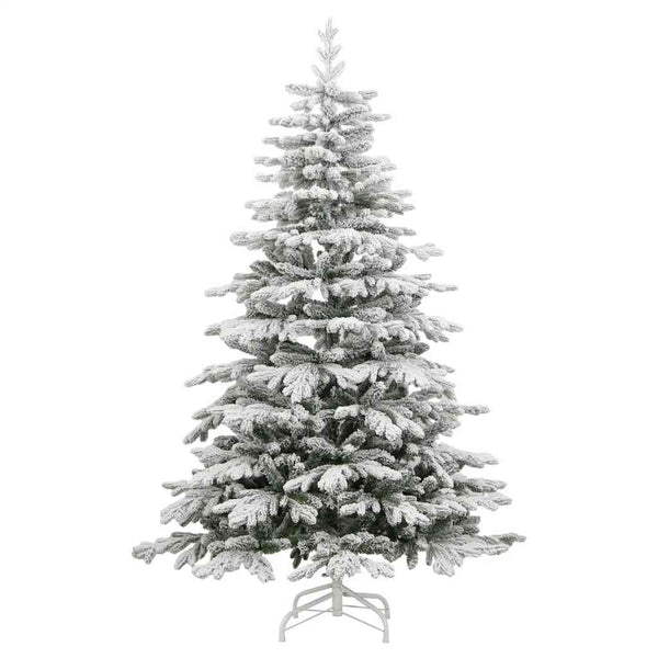 Tekojoulukuusi saranoilla ja lumihuurteella Gestina 180cm