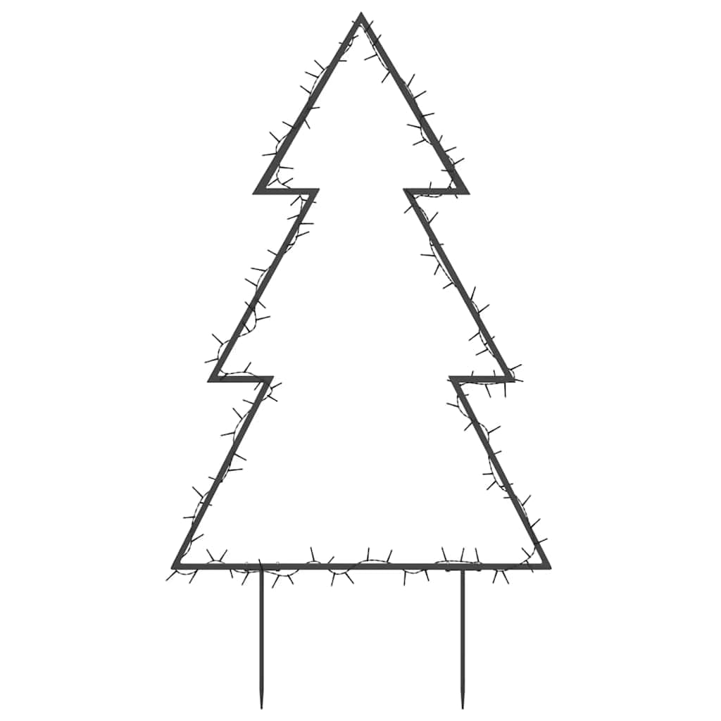 Jelco 90cm joulukuusi valokoriste maapiikeillä (115 led-valoa)