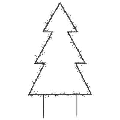 Joulukuusi valokoriste maapiikeillä 115 LED-valoa 90 cm