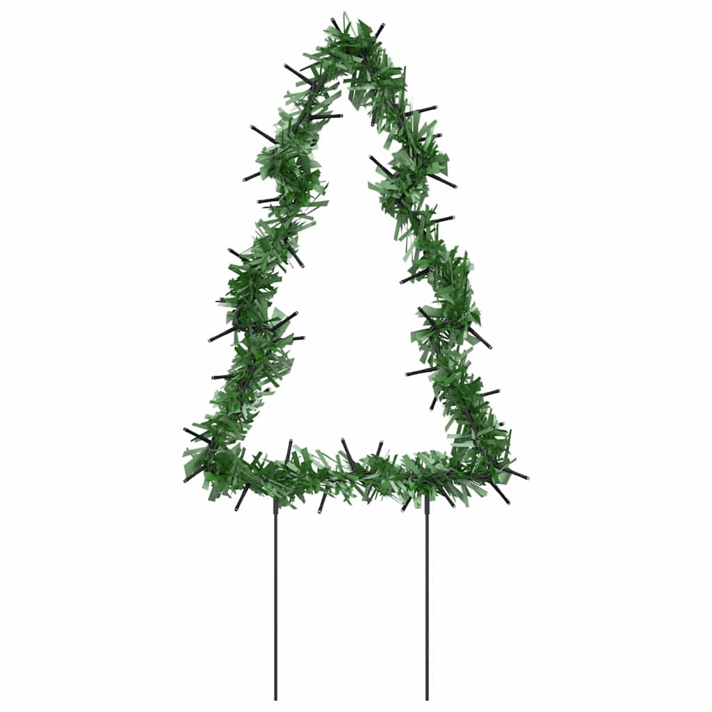 Joulukuusi valokoriste maapiikeillä Jelco 30cm (3 kpl 50 led-valoa)