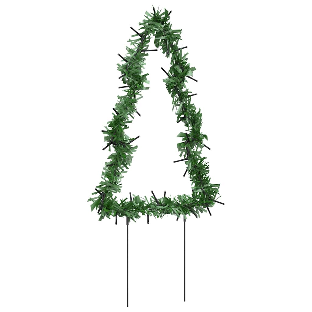 Joulukuusi valokoriste maapiikeillä Jelco 30cm (3 kpl 50 led-valoa)