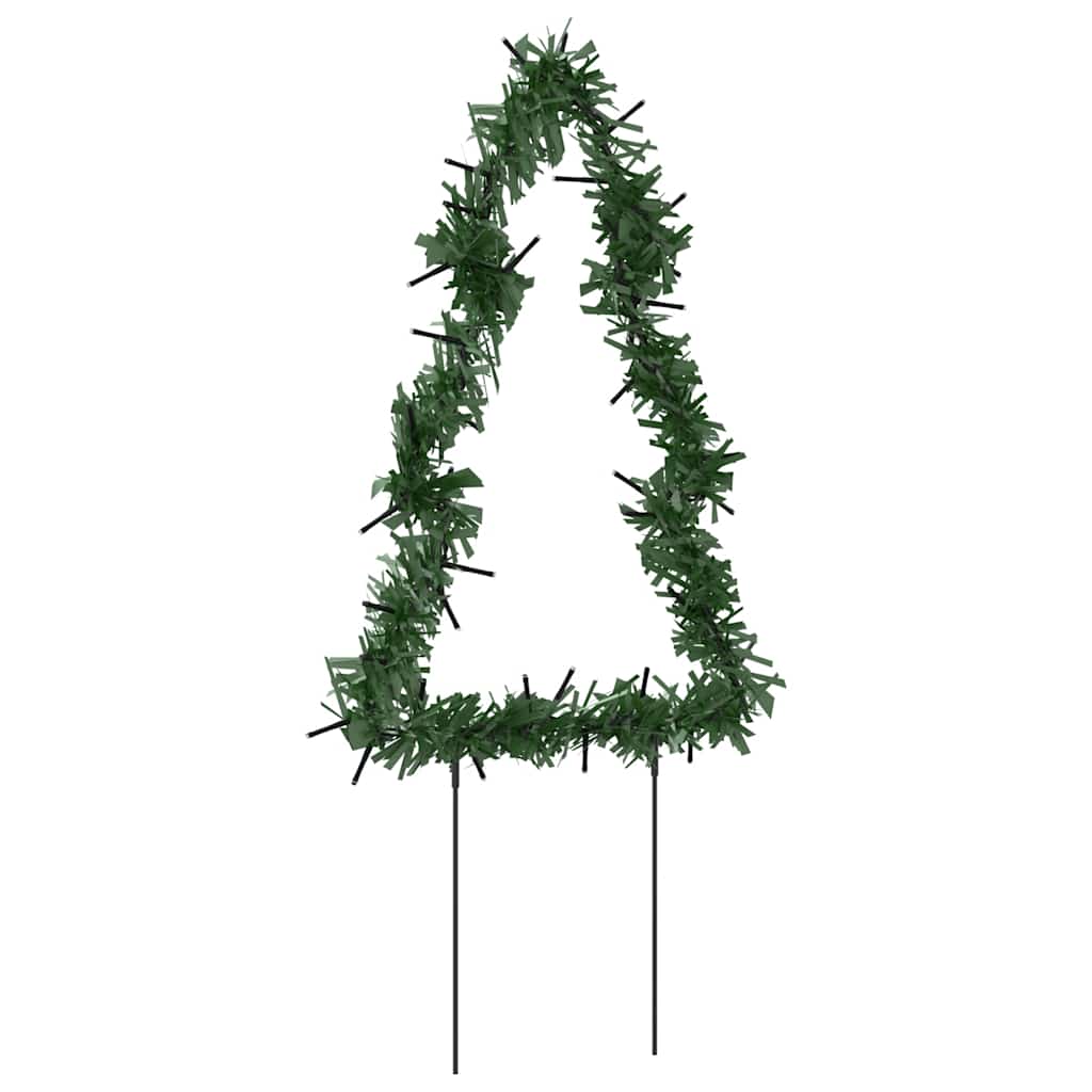 Joulukuusi valokoriste maapiikeillä Jelco 30cm (3 kpl 50 led-valoa)