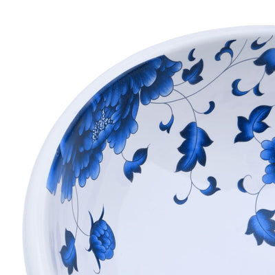 Sinivalkoinen pesuallas työtasolle Leftica Φ41x14cm (keraaminen)