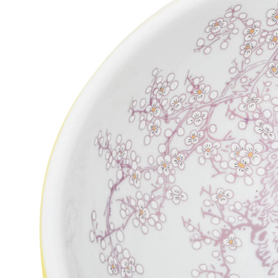 Pesuallas työtasolle keltavalkoinen pyöreä Φ41x14 cm keraaminen