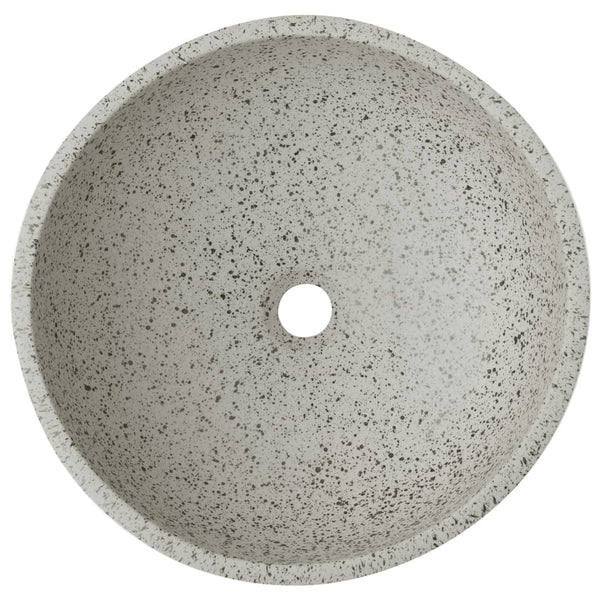 Φ41x14cm harmaa keraaminen pesuallas työtasolle Leftica
