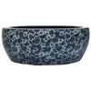 Mustat ja siniset pyöreät pesuallas työtasolle Φ41x14cm