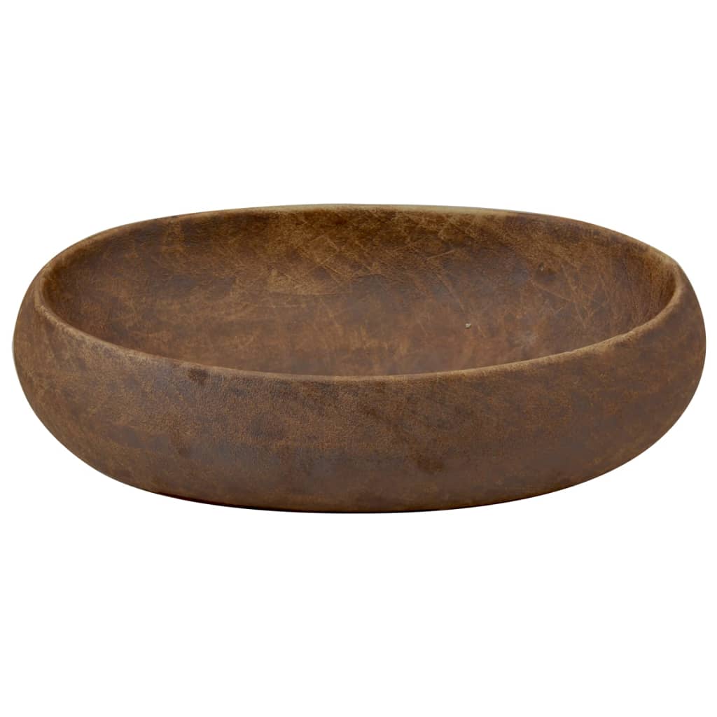 Ruskea pesuallas työtasolle Tiple 59x40x15cm (ovaali keraaminen)