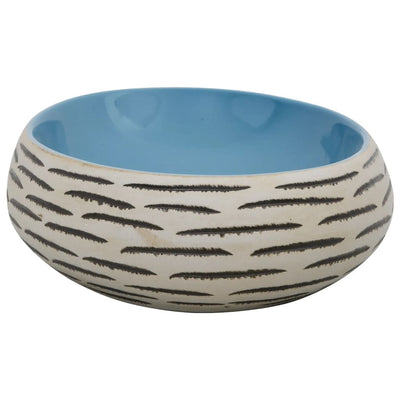 Pesuallas työtasolle monivärinen ovaali 59x40x15 cm keraaminen