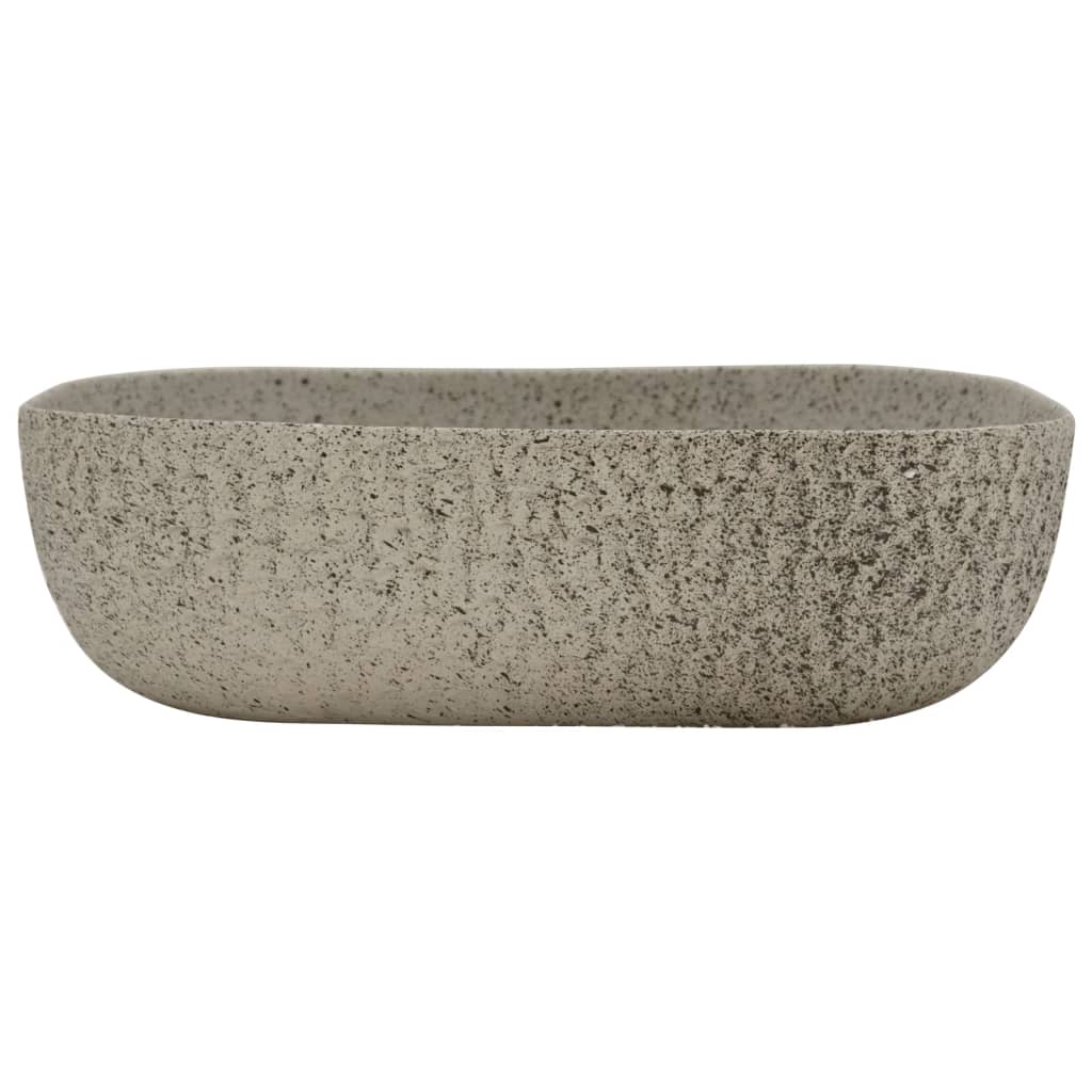 Harmaa pesuallas tasolle Tiple 48x37,5x13,5cm (keraaminen)