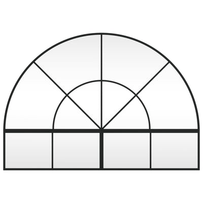 Musta seinäpeili Grozda 100x70cm (kaari rauta)