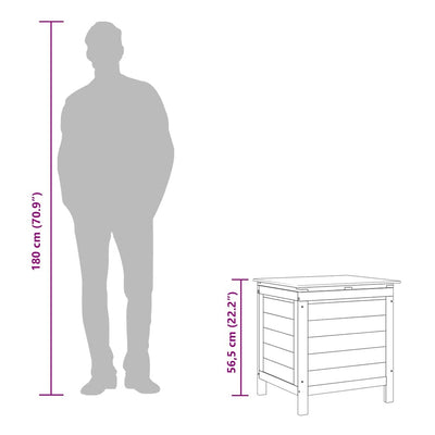 Antrasiitti ulkosäilytyslaatikko Cavieta 50x49x56,5cm (kuusi)