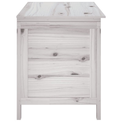 Ulkosäilytyslaatikko valkoinen 99x49,5x58,5 cm täysi kuusi