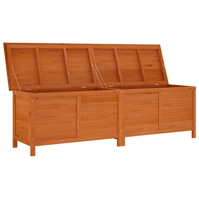 Ruskea ulkosäilytyslaatikko Cavieta 198,5x50x56,5cm (kuusi)