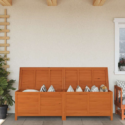 Ruskea ulkosäilytyslaatikko Cavieta 198,5x50x56,5cm (kuusi)