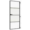 Musta sisäovi ohut Vanzeti 83x201,5cm (karkaistu lasi ja alumiini)