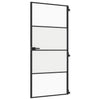 Musta sisäovi ohut Vanzeti 93x201,5cm (karkaistu lasi ja alumiini)