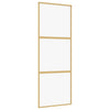 Kulta liukuovi Vanzeti 76x205cm (kirkas esg-lasi ja alumiini)
