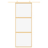 Kulta liukuovi Vanzeti 76x205cm (kirkas esg-lasi ja alumiini)