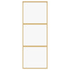 Kulta liukuovi Vanzeti 76x205cm (kirkas esg-lasi ja alumiini)