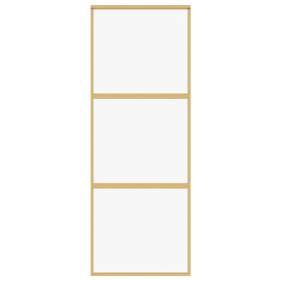 Kulta liukuovi Vanzeti 76x205cm (kirkas esg-lasi ja alumiini)