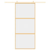 Kulta liukuovi Vanzeti 90x205cm (kirkas esg-lasi ja alumiini)